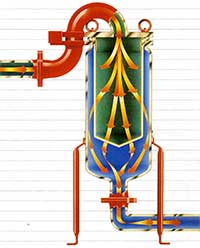 袋式過濾機(jī)內(nèi)部結(jié)構(gòu)