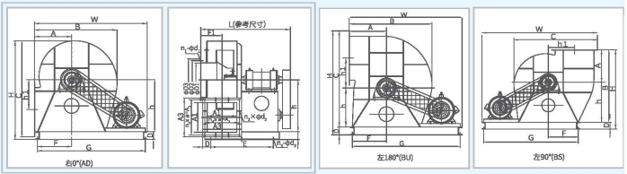 XFCL-SL系列排塵離心通風(fēng)機(jī)外觀