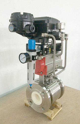 ceramic v ball control valve