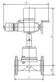 ZAZT電動隔膜調(diào)節(jié)閥結(jié)構(gòu)圖