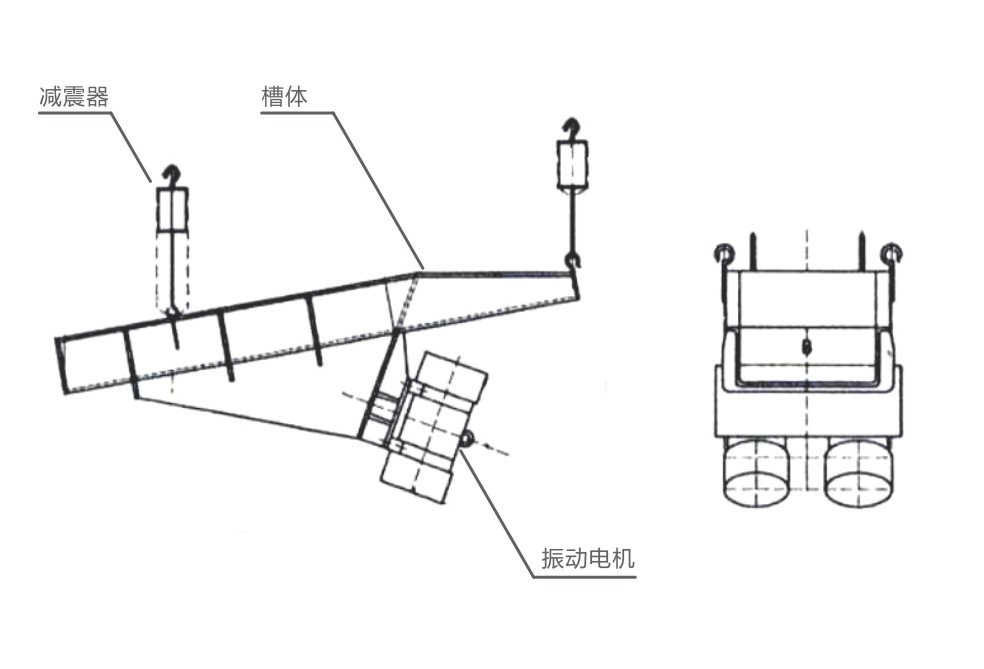 GZG電機(jī)振動給料機(jī)結(jié)構(gòu)簡圖-河南振江機(jī)械