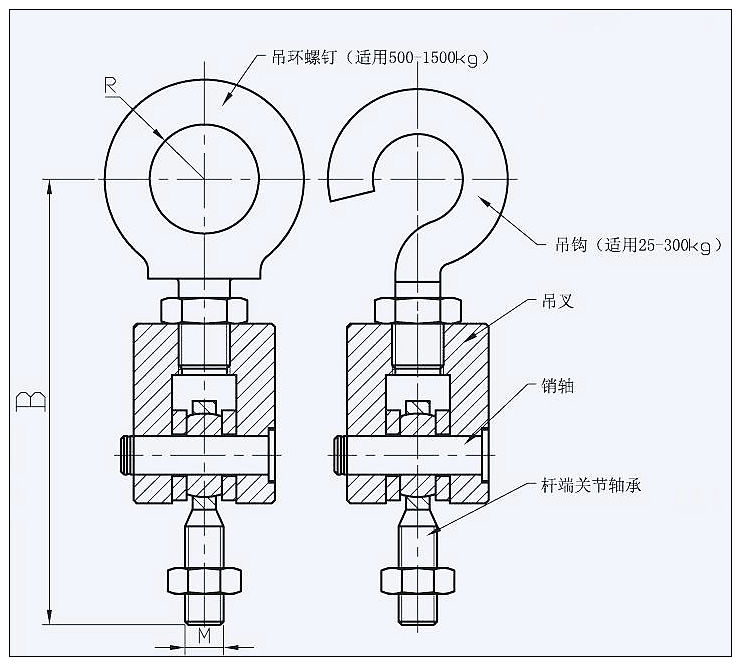 吊環(huán)與關(guān)節(jié)軸承組件