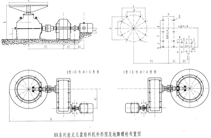 BR封閉座式圓盤給料機(jī)外形圖