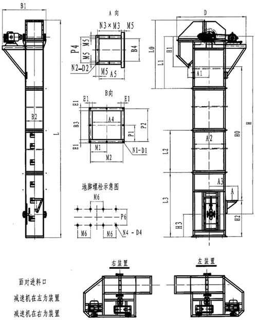 TD型斗式提升機(jī)CAD圖紙