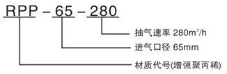 RPP型水噴射真空機(jī)組型號(hào)說(shuō)明圖示