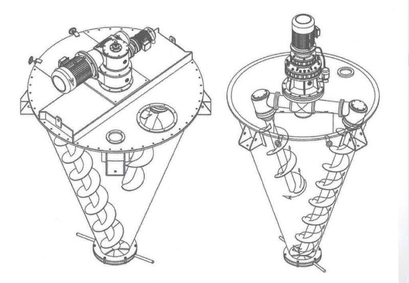 XSH型懸臂雙螺旋錐形混合機(jī)