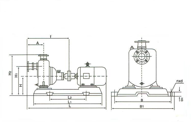 ZX自吸式離心泵安裝圖
