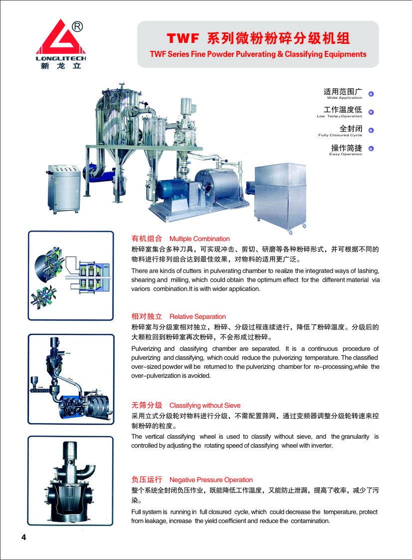 TWF微粉粉碎分級(jí)機(jī)介紹