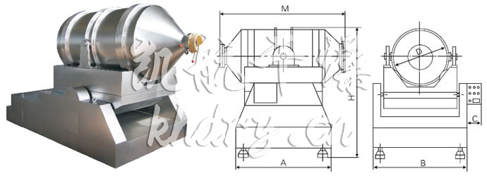 EYH系列二維運(yùn)動(dòng)混合機(jī)